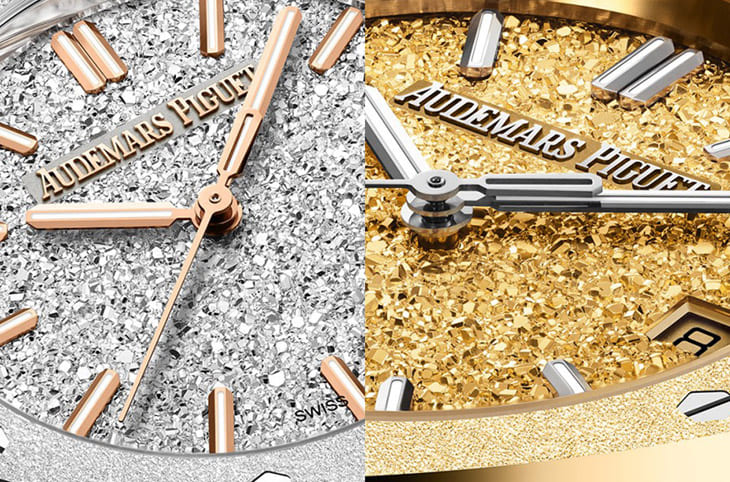 愛彼皇家橡樹系列再添新作：霜金自動表的璀璨工藝-復刻表