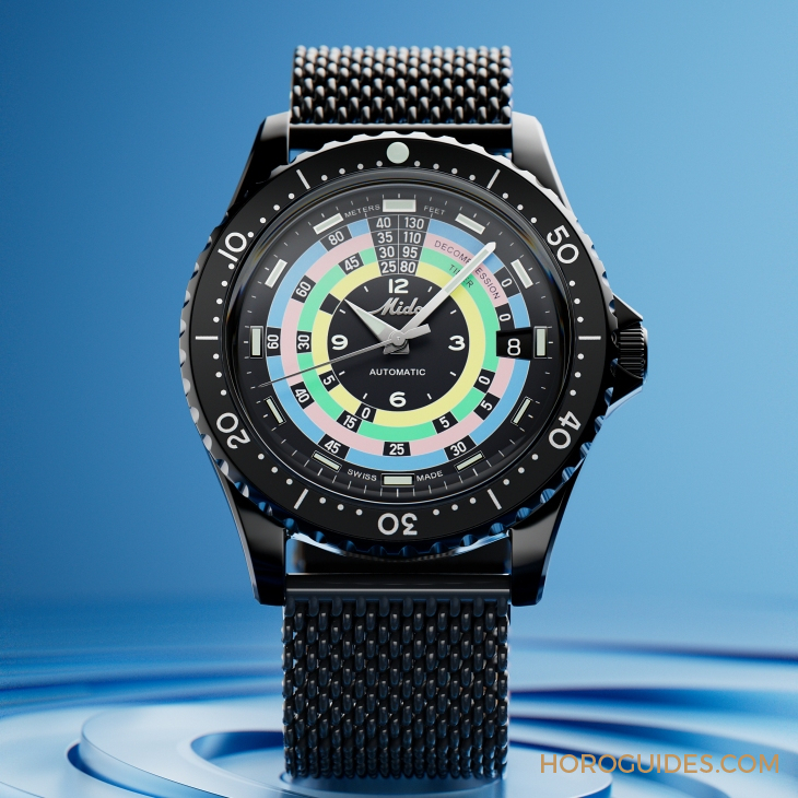 漆黑中的復古“彩虹圈”！ MIDO再度推出Ocean Star Decompression Timer 1961復刻限量版-復刻表