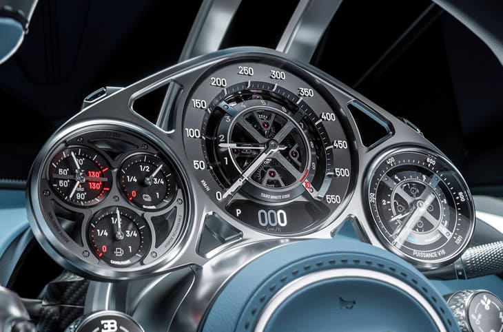 布加迪創(chuàng)新命名新作「陀飛輪」：BUGATTI Tourbillon超跑儀表設(shè)計(jì)別具一格-復(fù)刻表