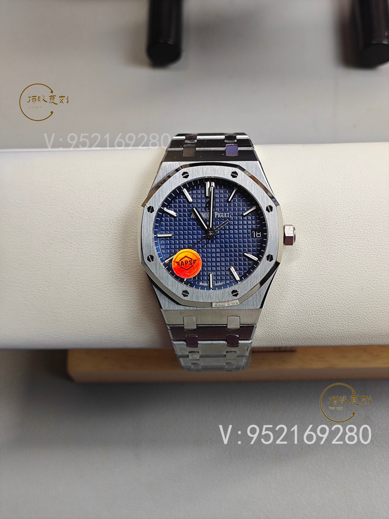 深入解析APS愛(ài)彼復(fù)刻表15500藍(lán)面版：4302一體機(jī)芯與原裝同步功能-復(fù)刻表