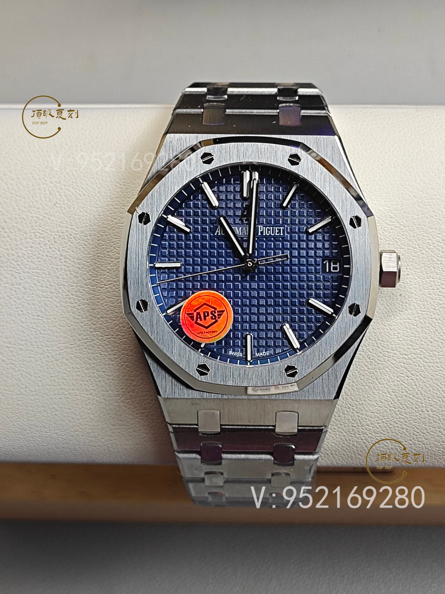 深入解析APS愛(ài)彼復(fù)刻表15500藍(lán)面版：4302一體機(jī)芯與原裝同步功能-復(fù)刻表