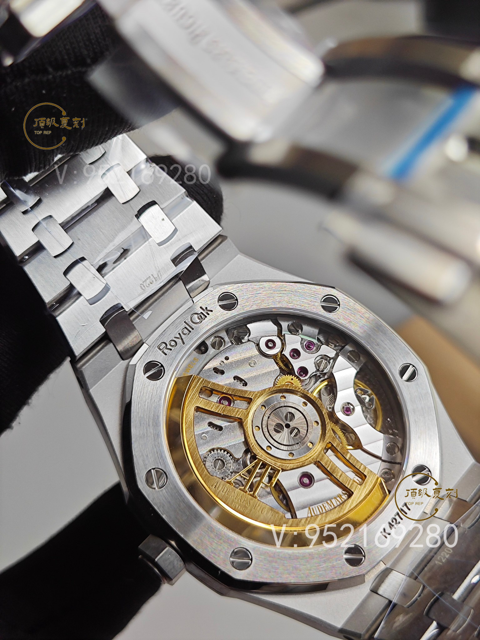 深入解析APS愛(ài)彼復(fù)刻表15500藍(lán)面版：4302一體機(jī)芯與原裝同步功能-復(fù)刻表