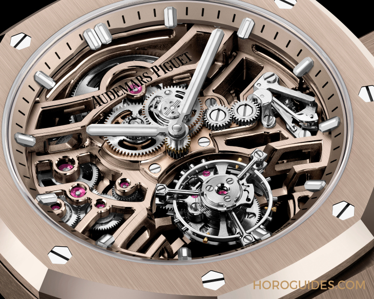 愛彼皇家橡樹系列新篇章:沙金材質(zhì)陀飛輪鏤空腕表的奢華演繹-復刻表