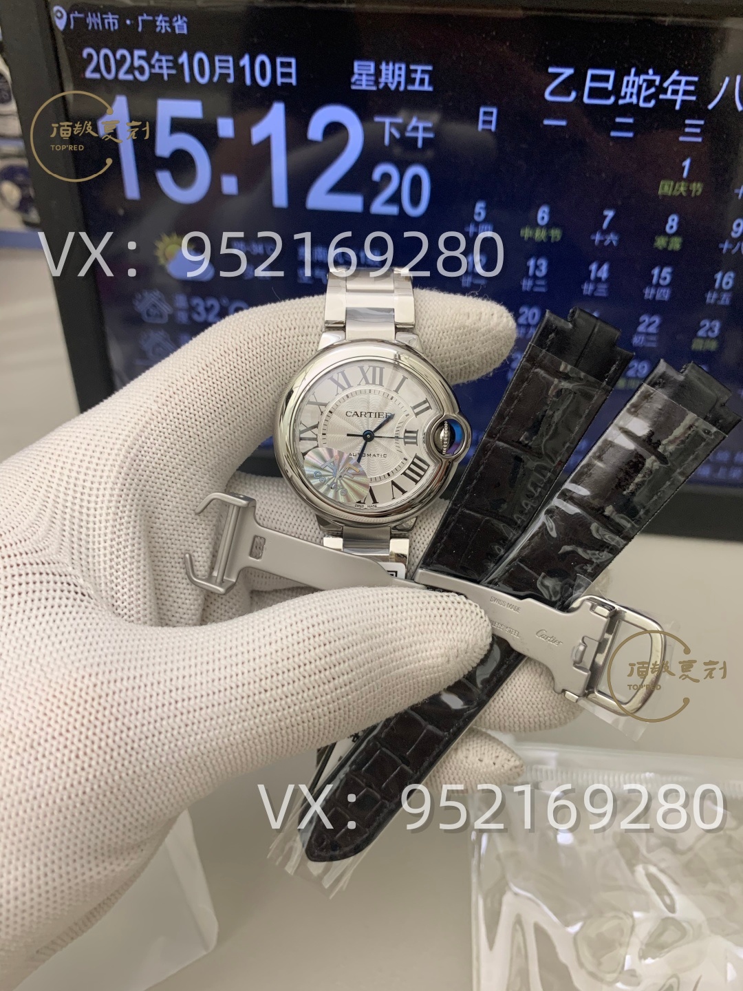 AF廠卡地亞33mm女士藍氣球怎么樣，076一檔機芯！-復刻表